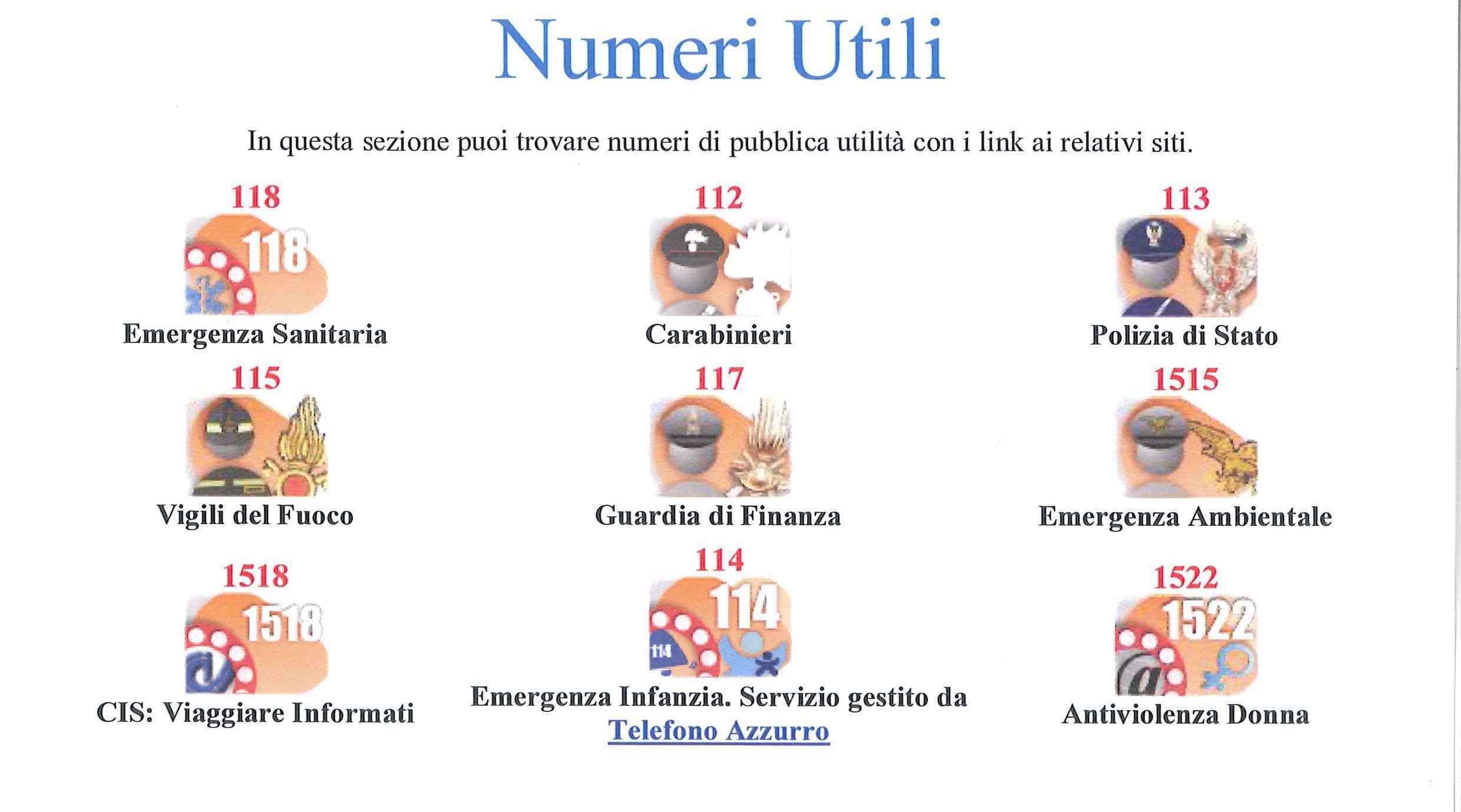 Numeri utili